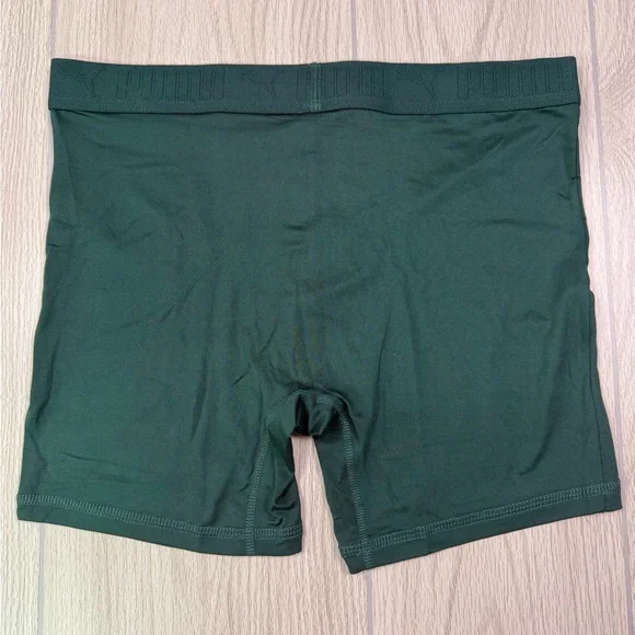 Puma Men's Ultra-Soft Boxer Briefs - Gray, Light Green and Green - Picture 5 of 6